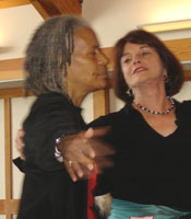 Sheila Collins dancing with Toni 